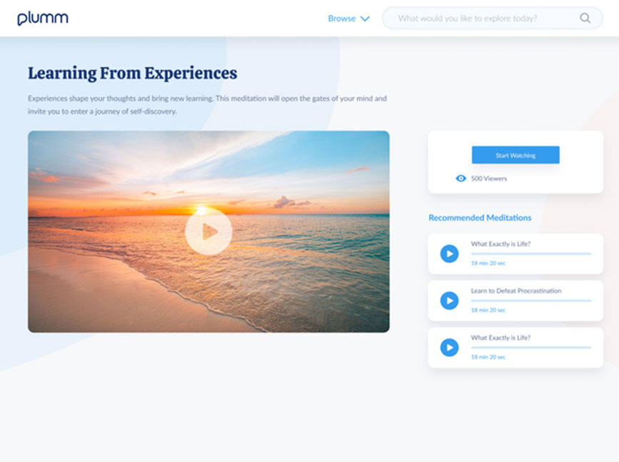 plumm guided meditataion